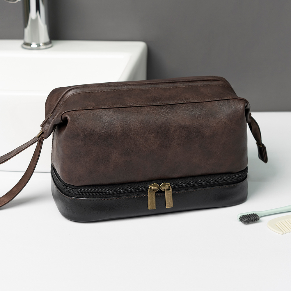 Bolsa de aseo, bolsa organizadora de viaje, bolsa de aseo para hombre, bolso de negocios/neceser de maquillaje, bolsa de viaje impermeable de doble capa