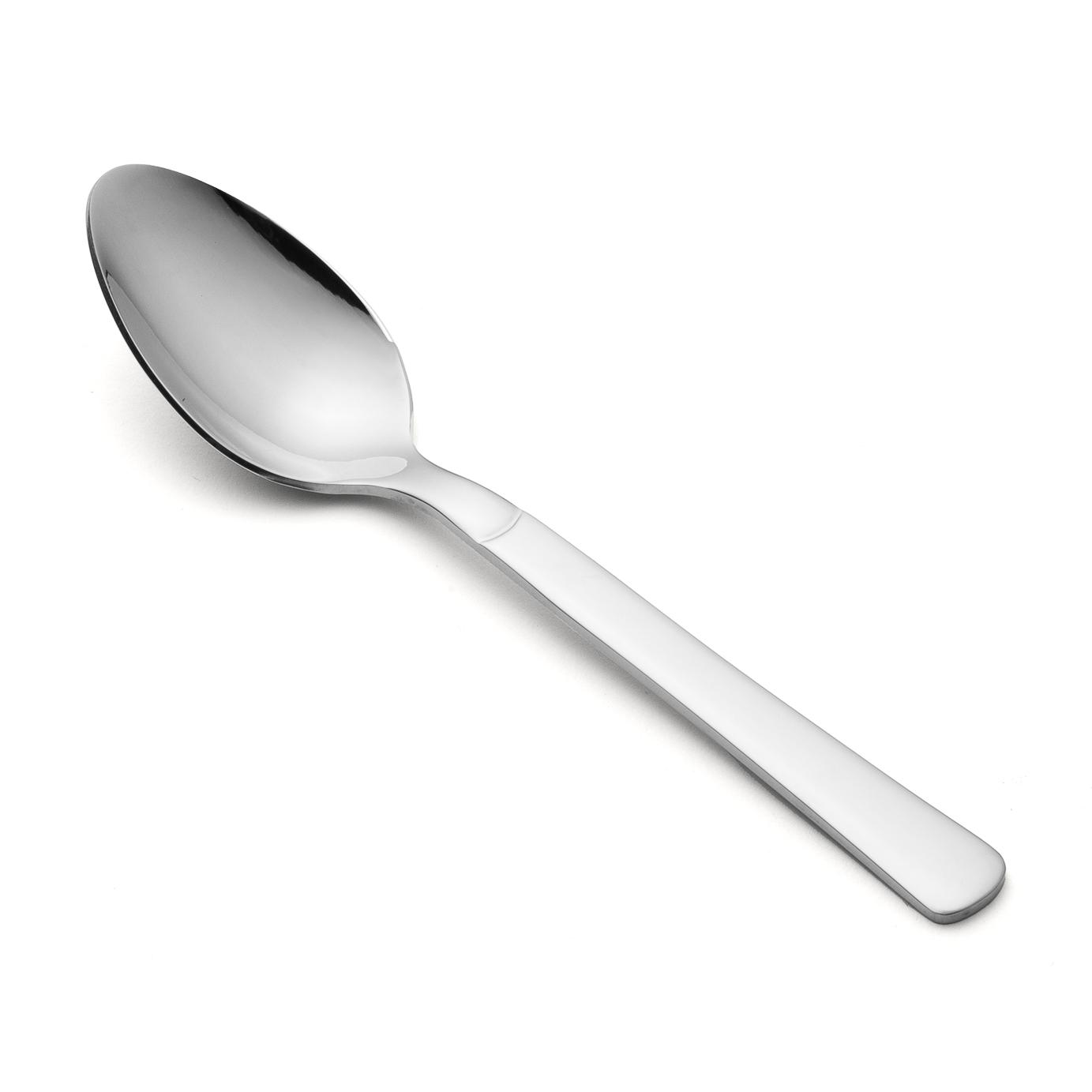 Arcos Cuchillos de Mesa - Cuchara de Postre y Mesa de Acero Inoxidable 18/10, Monoblock 150 mm, Ideal para Uso Diario, Color Plata