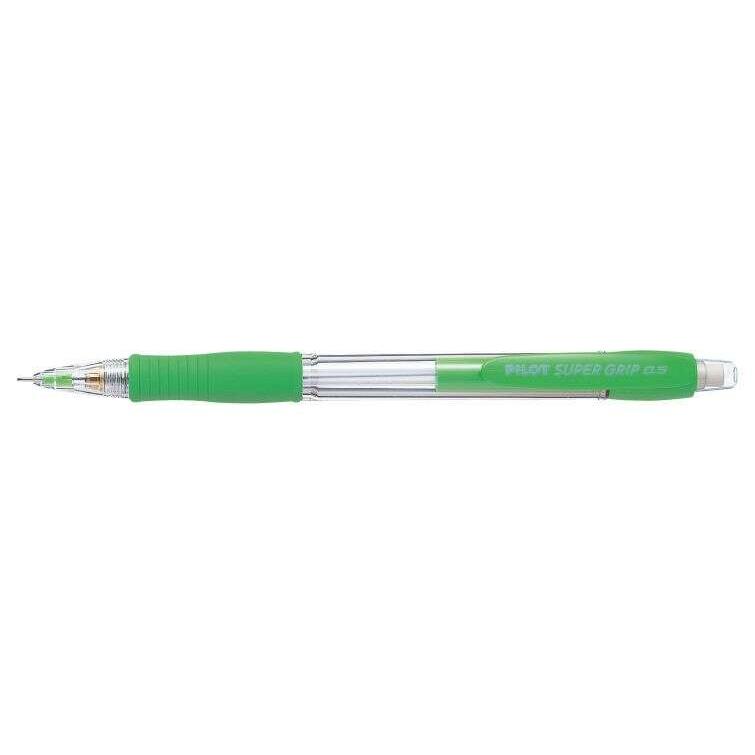 Pilot portaminas supergrip h-185 - trazo 0.5mm - mina hb - cuerpo verde claro (12 uds)