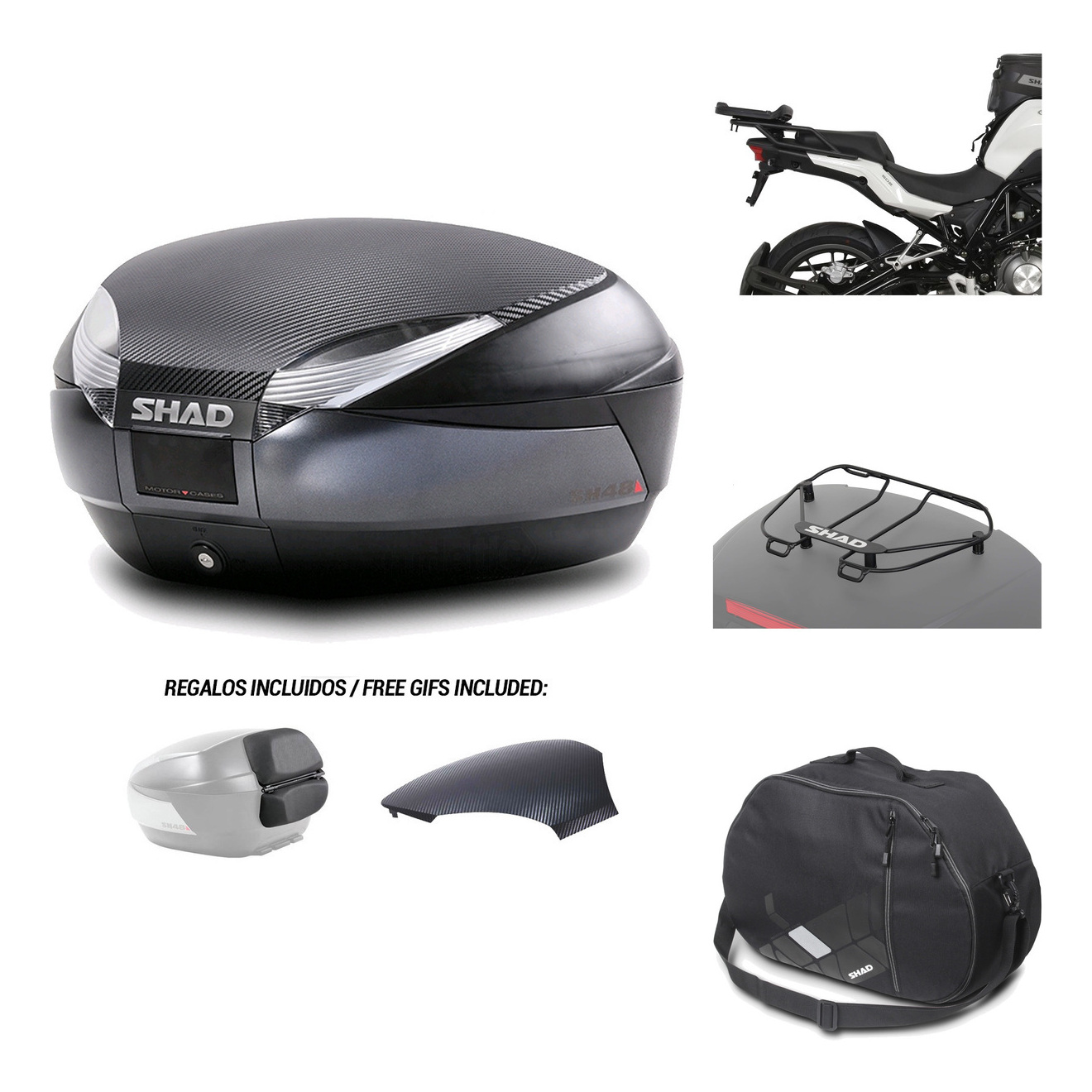 Baul Trasero + Herraje Montaje + Accesorios Sh48 KIT-181567