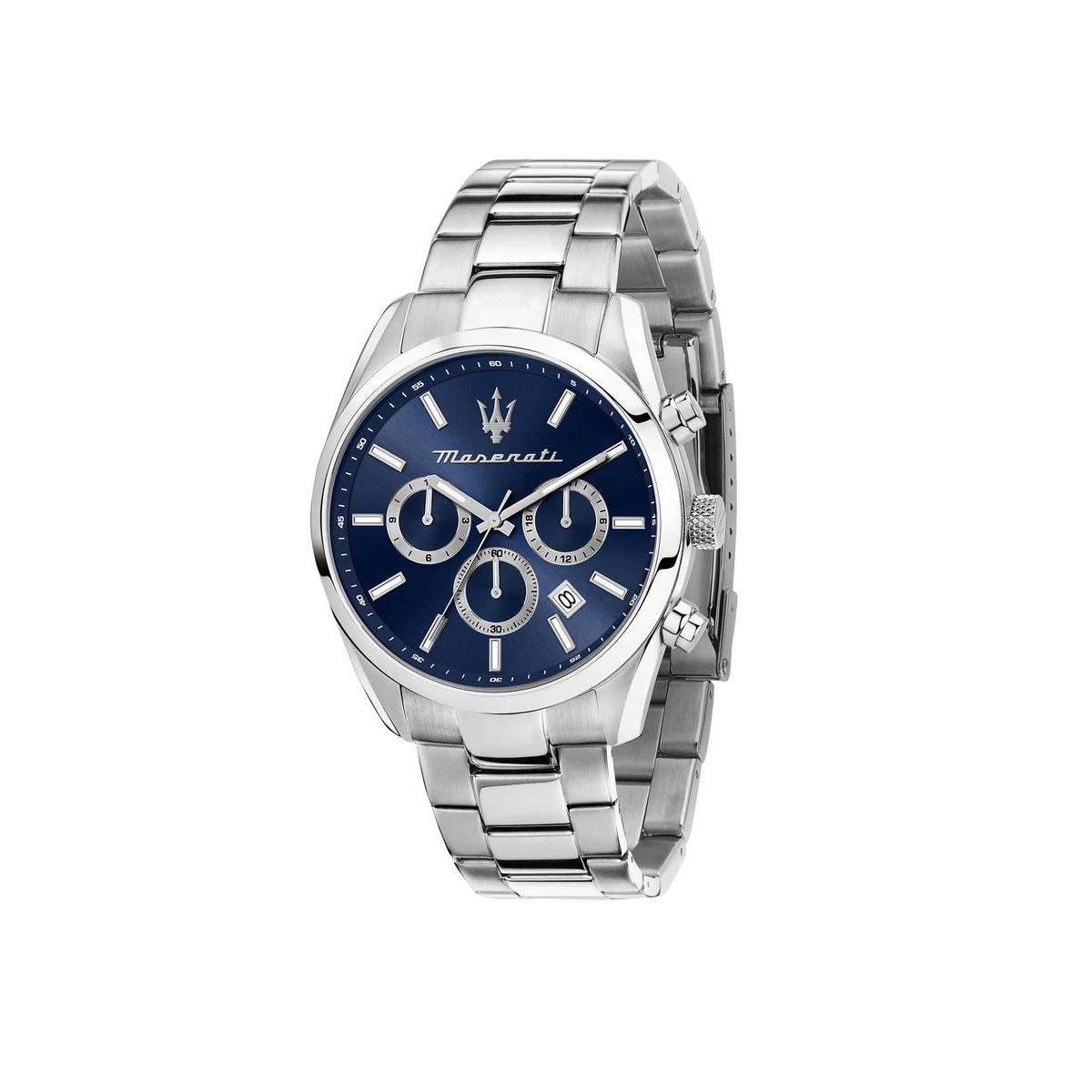 Maserati Reloj Hombre Caja De Acero Pulsera Acero De Color Plata Resistente Al Agua 5 Atm R8853151005