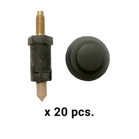 3RG INDUSTRIAL Soporte tapa motor, pack de 20 unidades, OEM 0137F6 + 013711