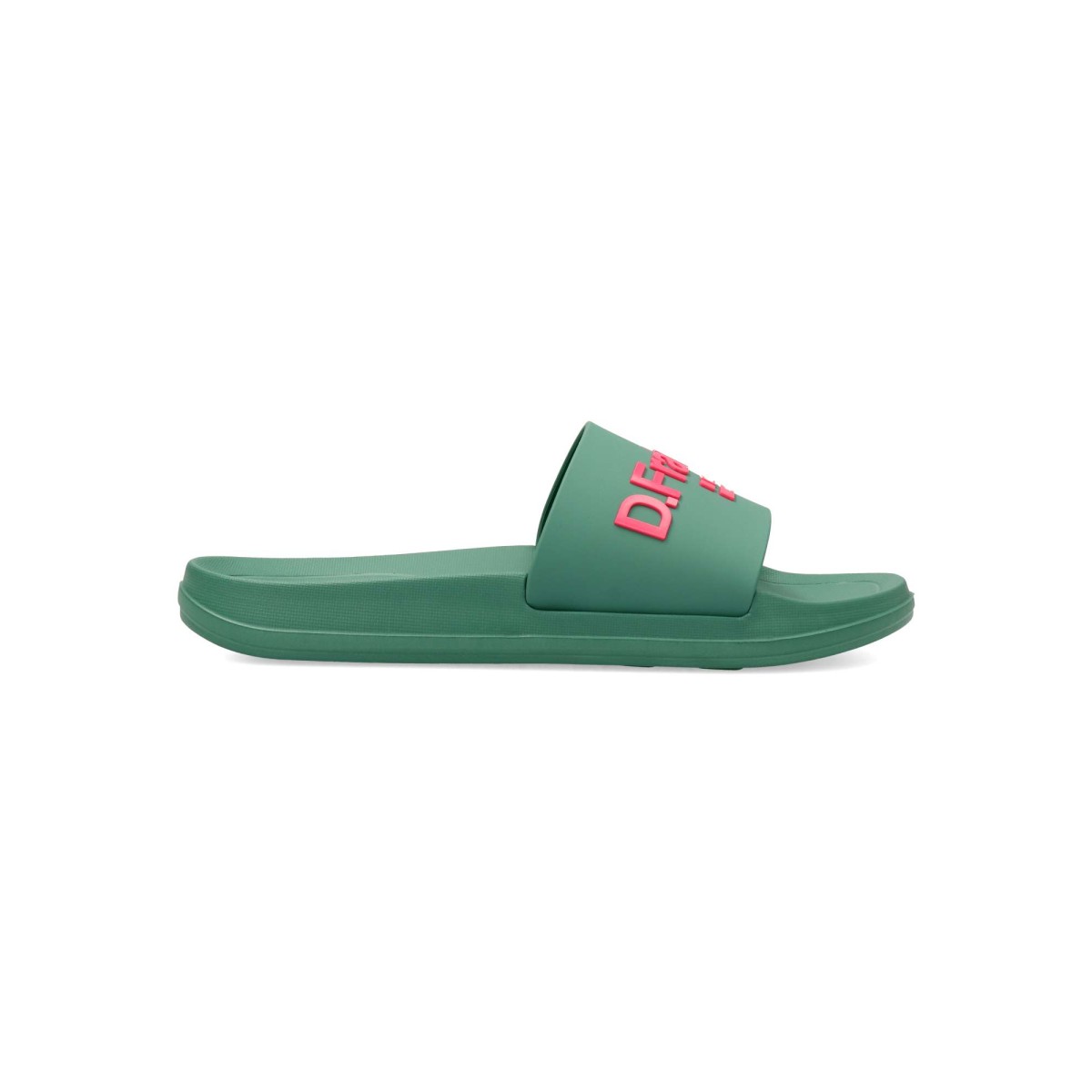 D. Franklin - Chanclas de playa Marea Slides para mujer, tiras anchas y plantilla ergonómica con suela de EVA inyectada ligera y flexible