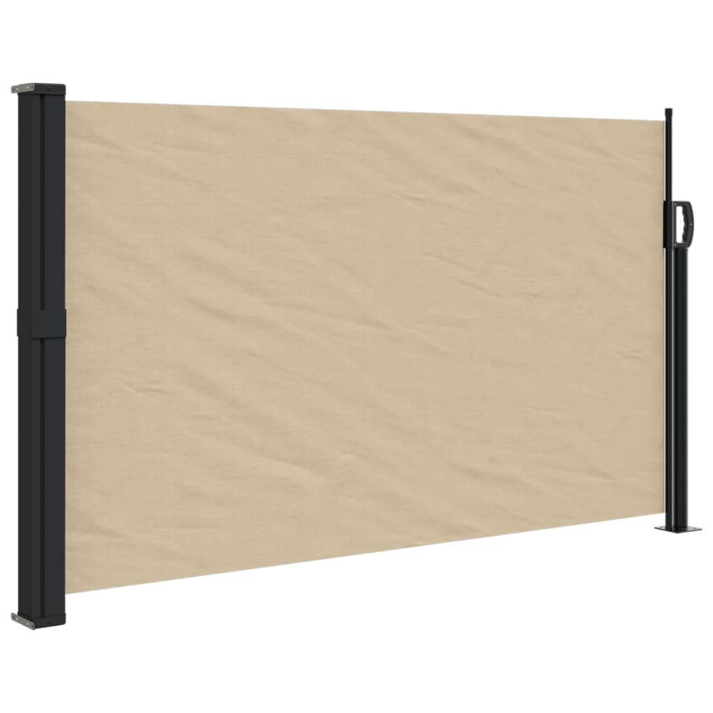 vidaXL Toldo lateral retráctil 120x300 cm Color Negro, Crema, Azul
