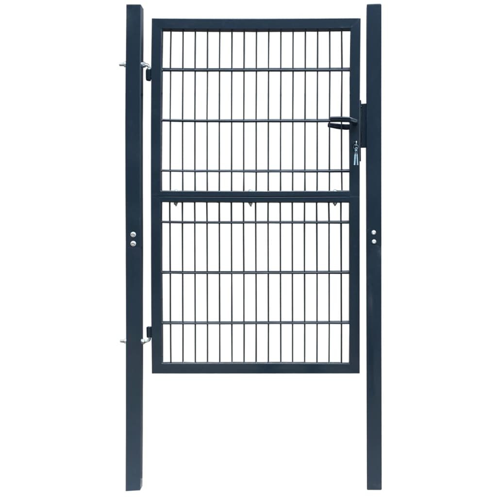 vidaXL Cancela de Puerta Jardín 2D Sencilla 106x190 cm Entrada Valla Color Gris,  Verde, y mas