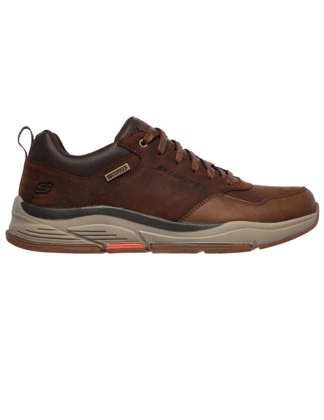 Zapatillas skechers arch fit crosser marrón de hombre.