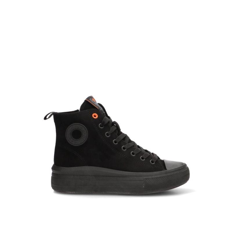 Botin Zapatillas Casual Refresh - Mujer - Suela Plana - Modelo 172303 - Color Negro
