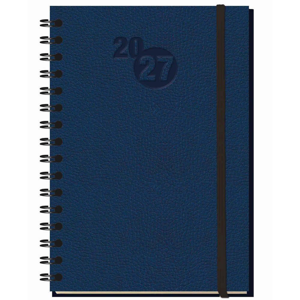 MYRGA AGENDA ANUAL 2027 LEBANZA SEMANA VISTA WIREO TAPA DURA AZUL MYRGA 2027