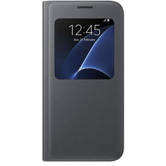 Funda Samsung S7 S-View Negra - Protección Elegante