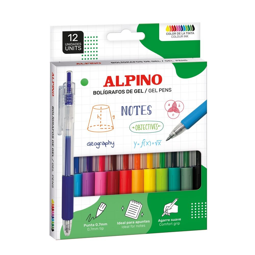 ALPINO BOLIGRAFO RETRACTIL ALPINO LINE GEL 0 7 MULTICOLOR BOLIGRAFOS LINE 1x17x12 Cms.
