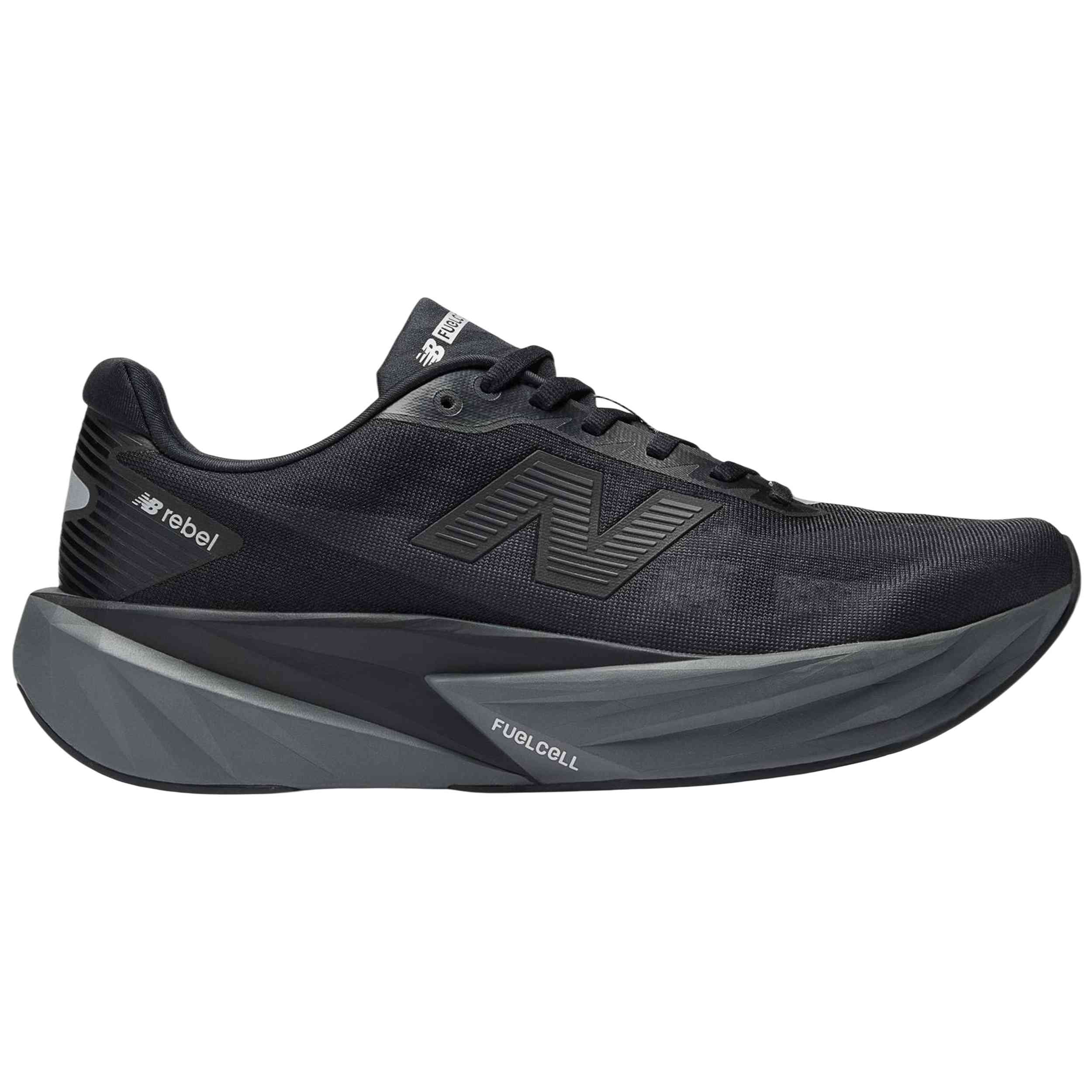 Zapatillas New Balance modelo FuelCell Rebel v5 para hombre y mujer en color Negro