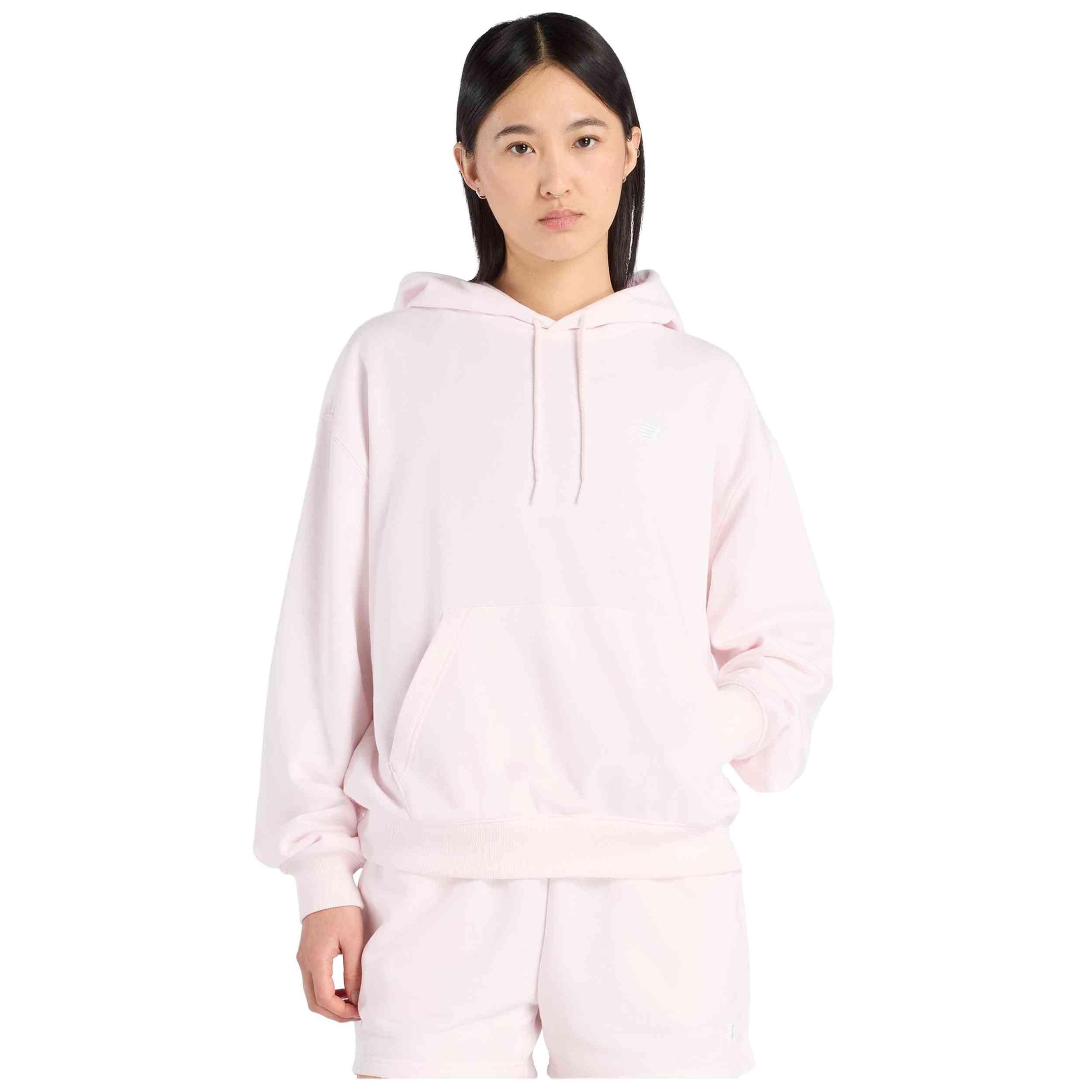 Sudadera New Balance modelo Sudadera con capucha New Balance Sport Essentials French Terry rosa claro mujer para hombre y mujer en color Rosa