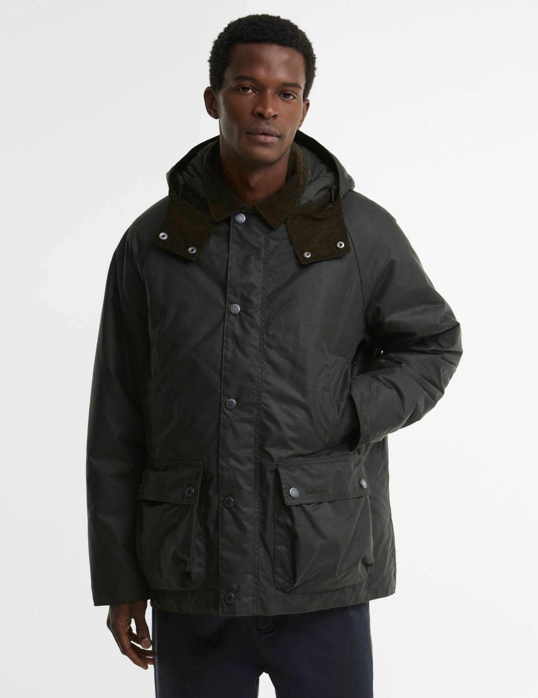 Parka Barbour Modern Beaufort Wax Sage Hombre