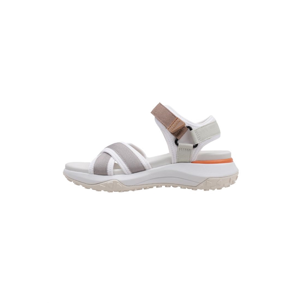 Geox D SORAPIS + GRIP  A Sandalias Planas Mujer Gris