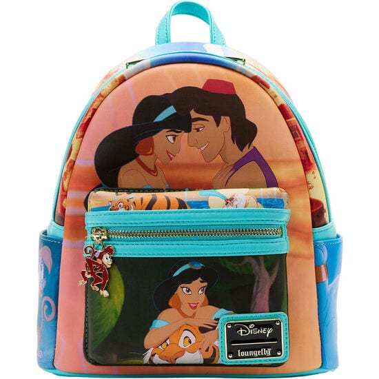 Mochilas Disney Loungefly, Mini Mochilas de Moda en Piel Sintética o Nylon, Correas Ajustables y Asa Superior, Bolsillo Frontal con Cremallera, Forro Interior a Juego, Regalo Original