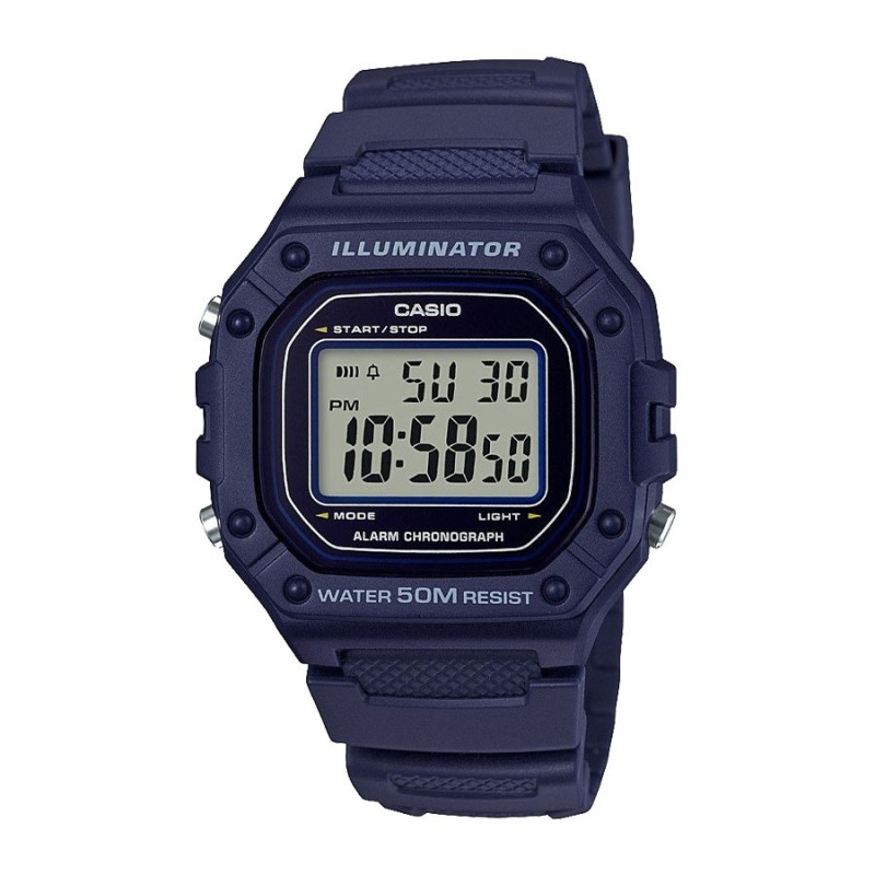 Reloj Casio Hombre W-218H-2AV Digital Azul