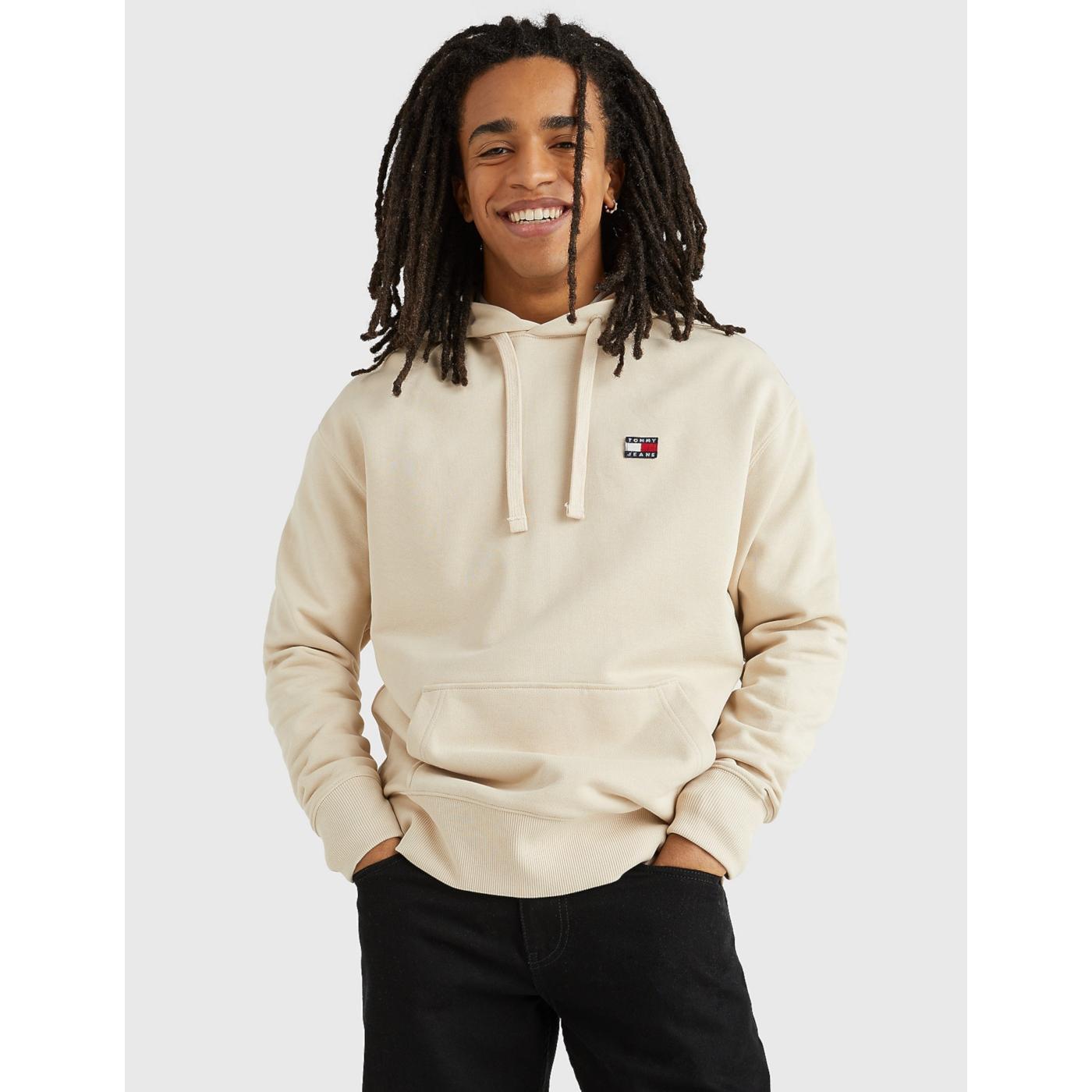 Sudadera Tommy Hilfiger RLX Beige con Capucha y Logo