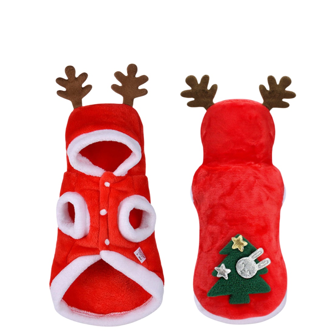 PLUSHOME Jersey De Mascota Navidad,Disfraz Navidad Para Mascotas,Disfraz De Navidad Para Mascotas Gatos Pequeños Ropa De Perro Pequeño Vestimenta De Santa Claus Divertida Para Perras Y Gatos