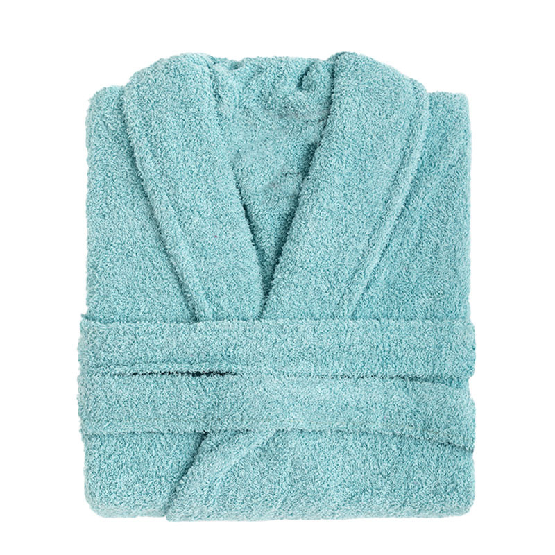 RUFINO DÍAZ Albornoz Económico Rizo Americano 400 gr - Suave y absorbente - Para baño, piscina, spa - Secado rápido