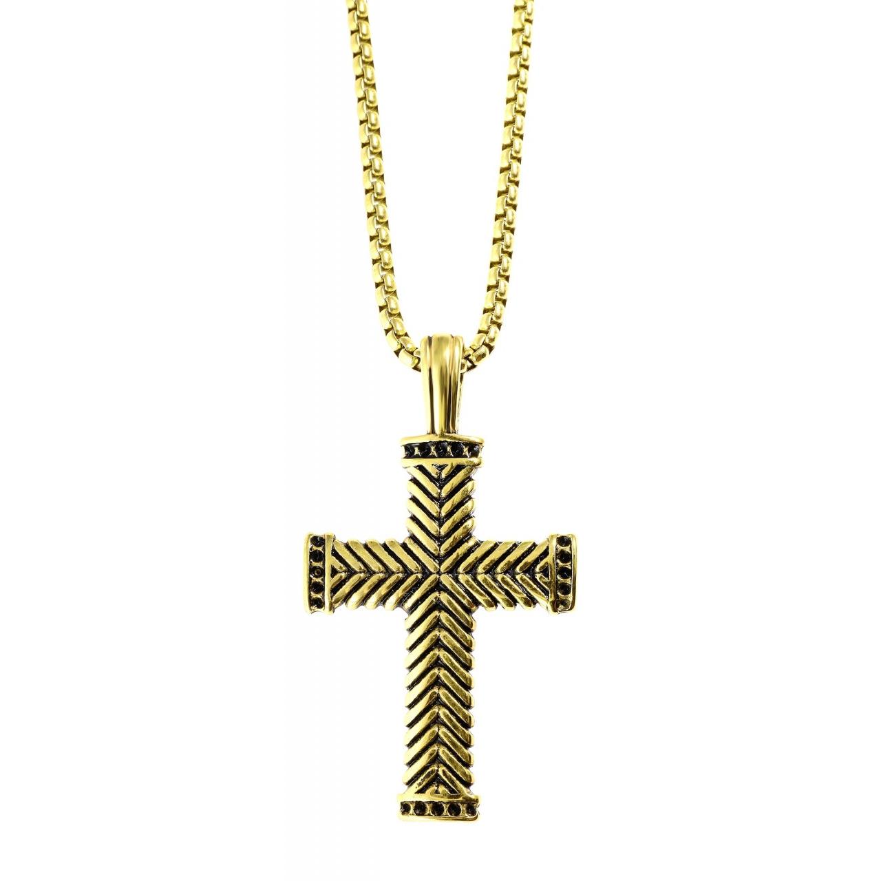 Akzent® Collar Cruz em Aço Inoxidável