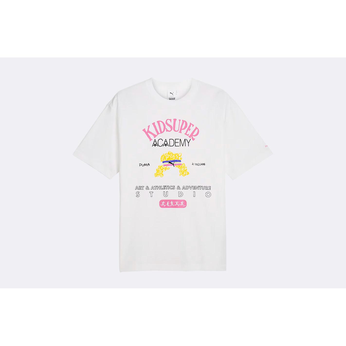 Camiseta blanca de manga corta Puma x Kidsuper Graphic