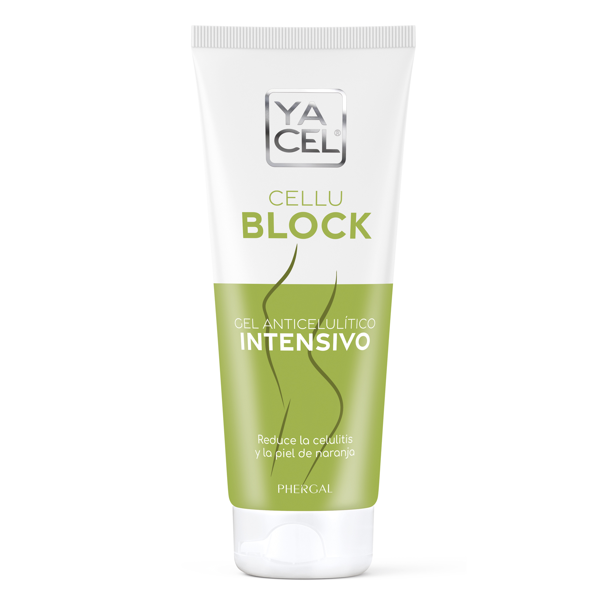 Yacel Cellublock | Gel Anticelulítico Reductor | Efecto Drenante | Alisa la Piel de Naranja | Alta Tecnología Cosmética | 200 ml
