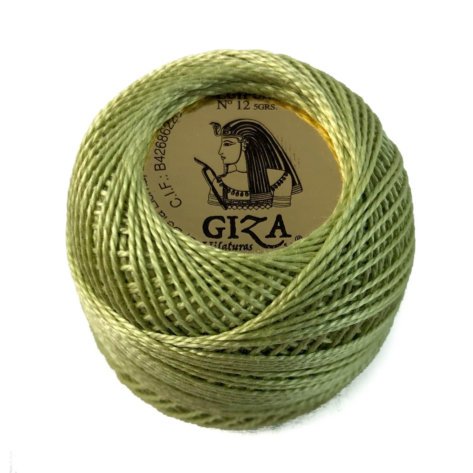 Ovillo de Algodón 100% Giza 5gr Nº12 - Blanco, Crudo y Colores Sólidos