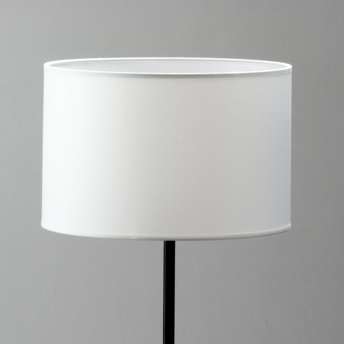 Pantalla tubo 40x40x24 algodon blanco, de algodón, color blanco, 40x40x24 cm Fijalo