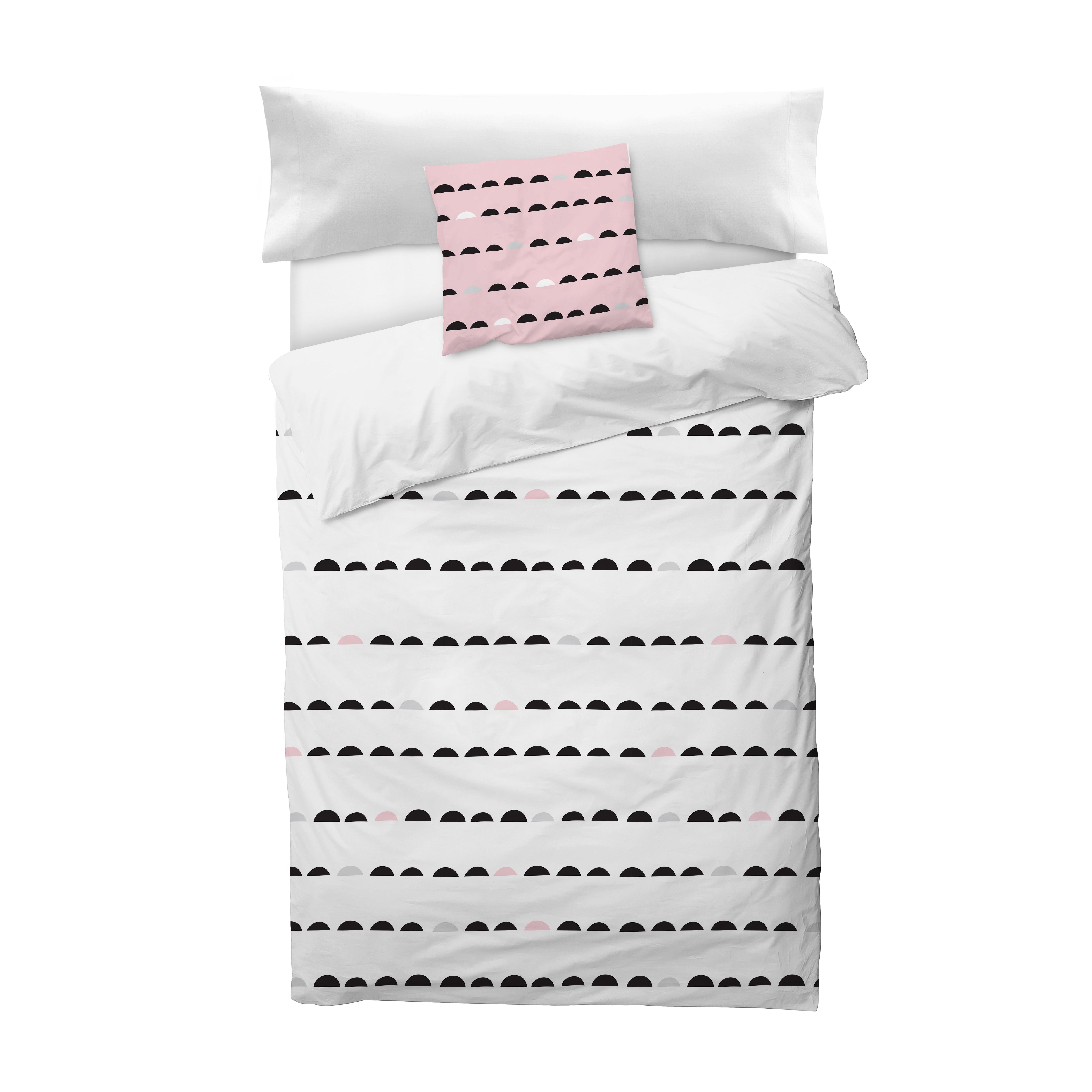 BOHEME -  Funda Nórdica Cuna 100% Algodón Cloudy White 100X120 | Suavidad y Estilo