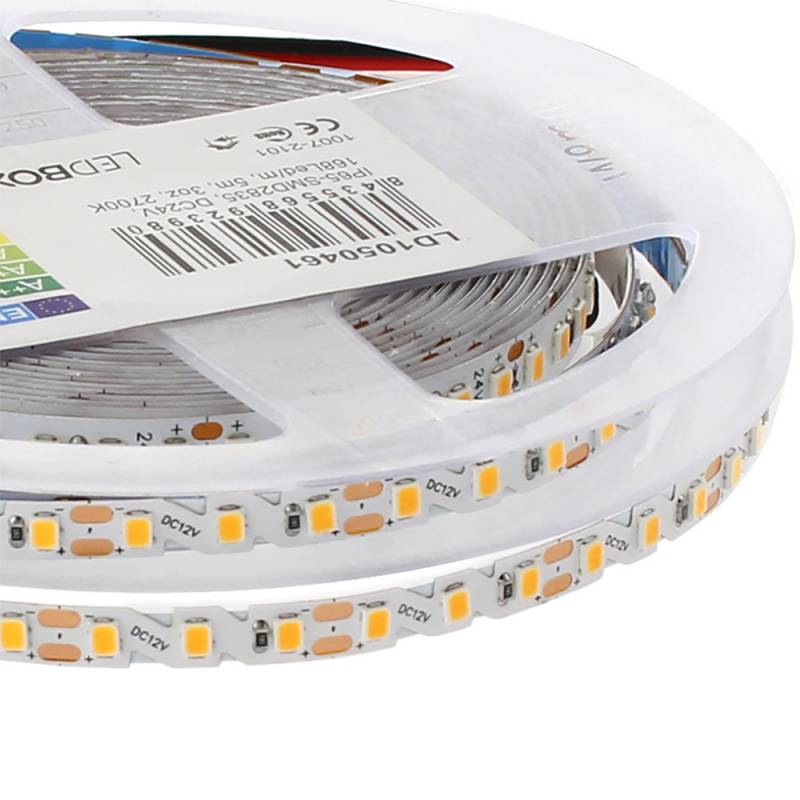 Ledbox Tira LED SMD2835 Zig Zag 5m 120led/m 50W IP20 PCB 6mm Ambar
