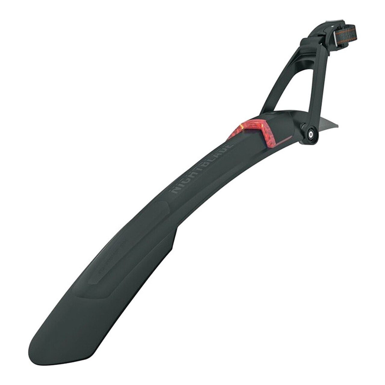 SKS Germany NIGHTBLADE 29 y 27,5PLUS Guardabarros Trasero con luz Trasera integrada; Accesorios para Bicicleta (fijación rápida, batería Recargable por USB; luz Trasera con aprobación StVZO), Negro