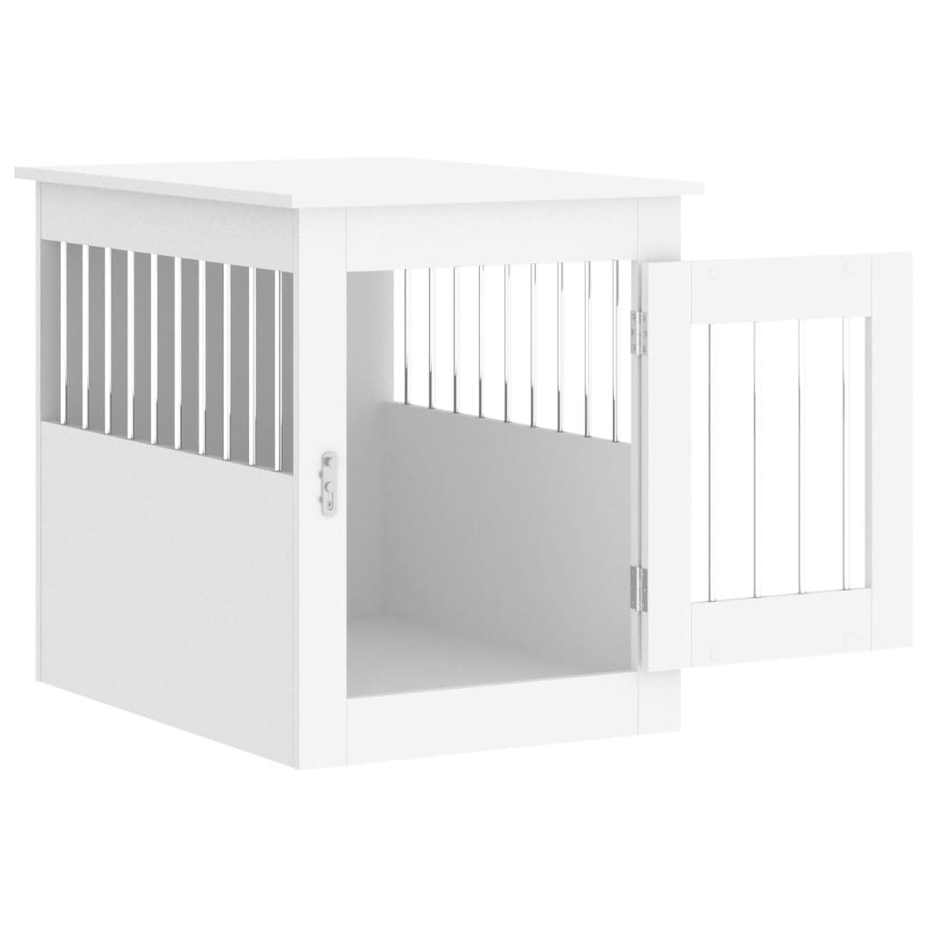vidaXL Jaula para Perros Caseta Perrera Refugio Madera de Ingeniería Color Roble Sonoma, Blanco, Gris sonoma y mas
