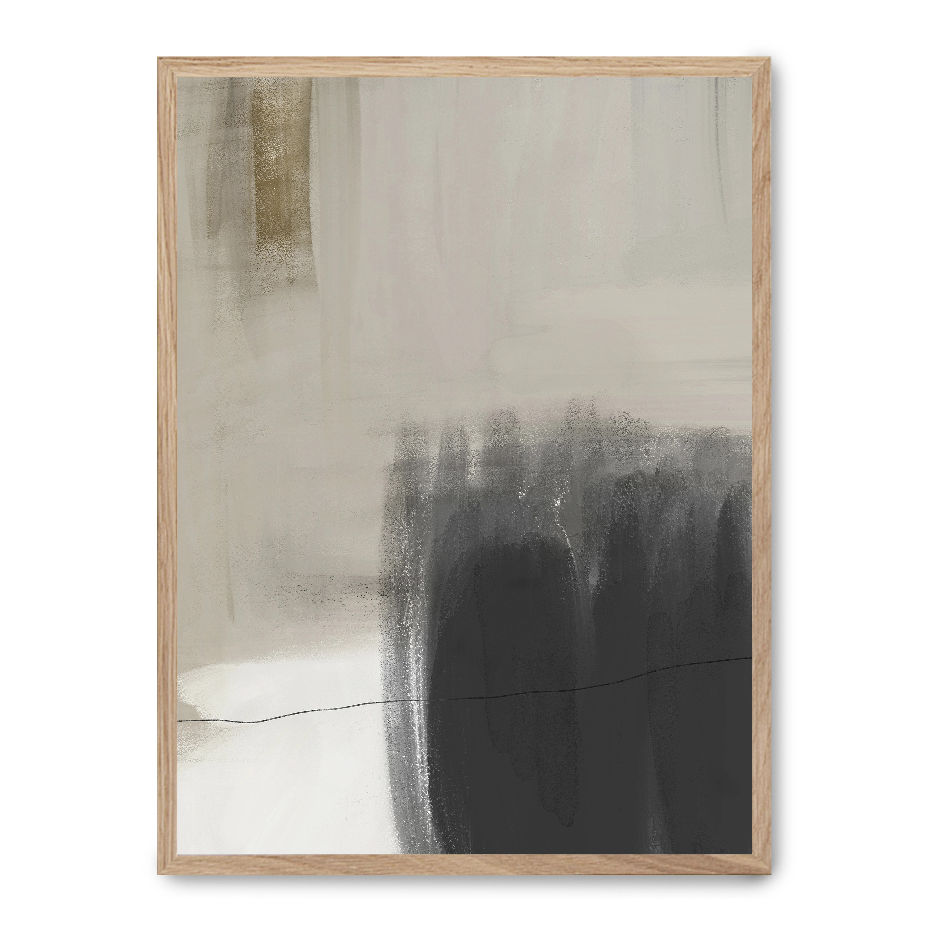 Lámina con marco negro BEAUTIFUL ABSTRACT II 21x30 cm, Póster impreso en papel de primera calidad de 180gr, montado sobre marco de madera MDF acabado en negro., Arte - Aesthetic