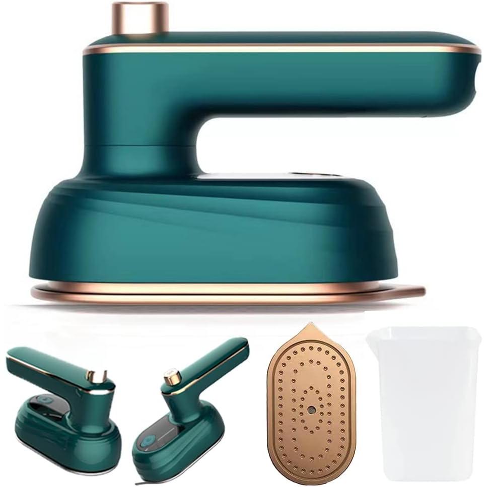 Mini Plancha de Viaje, Micro Portátil Plancha Vertical Vapor Cepillo de vapor/Planchas de Ropa Viaje Portatil 2 en 1, Elimina Arrugas, Olores y Desinfectar, Bbueno para el Hogar y los Viajes