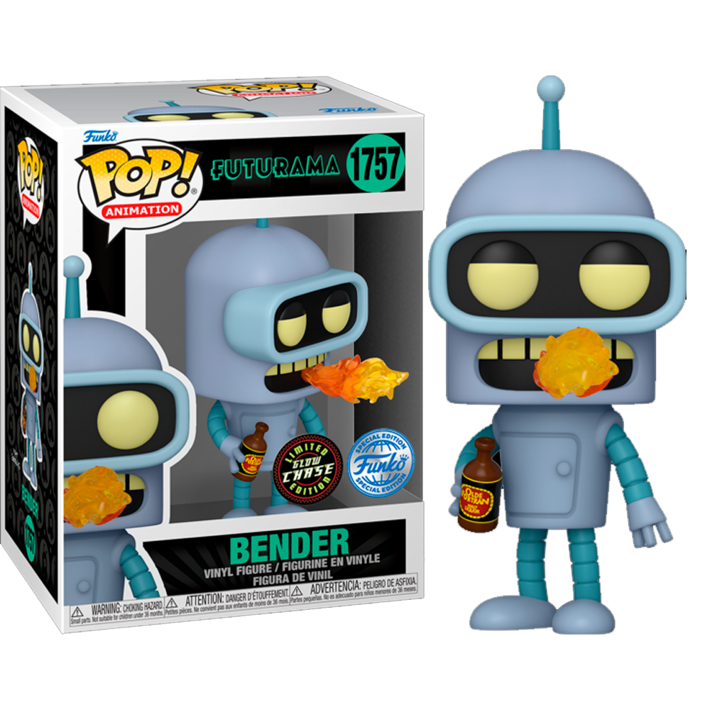 Funko Bender Futurama botella Chase GITD  llama robot Funko Pop fire breath 1757