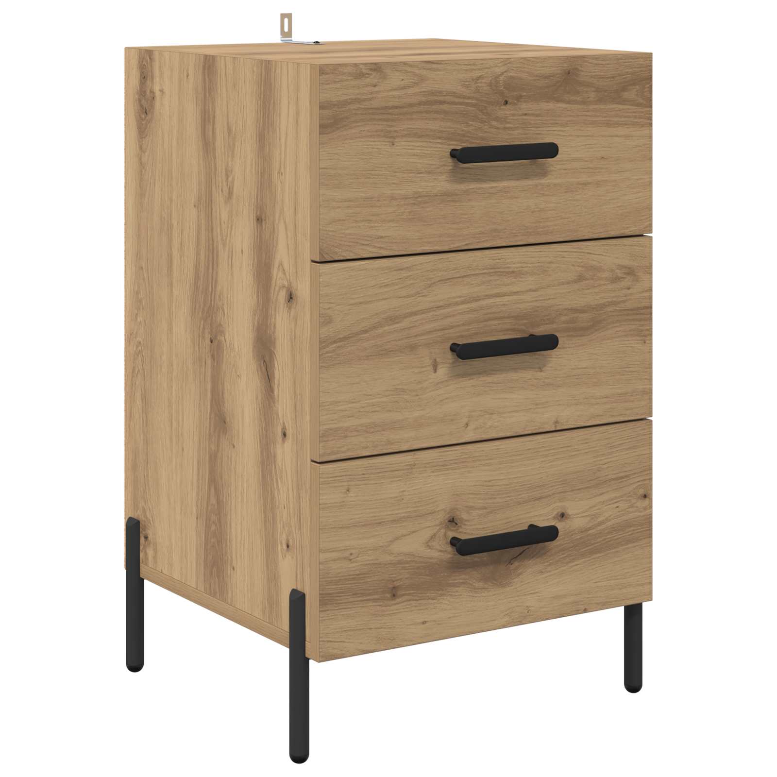 vidaXL Mesita de noche madera de ingeniería 40x40x66 cm Multicolor