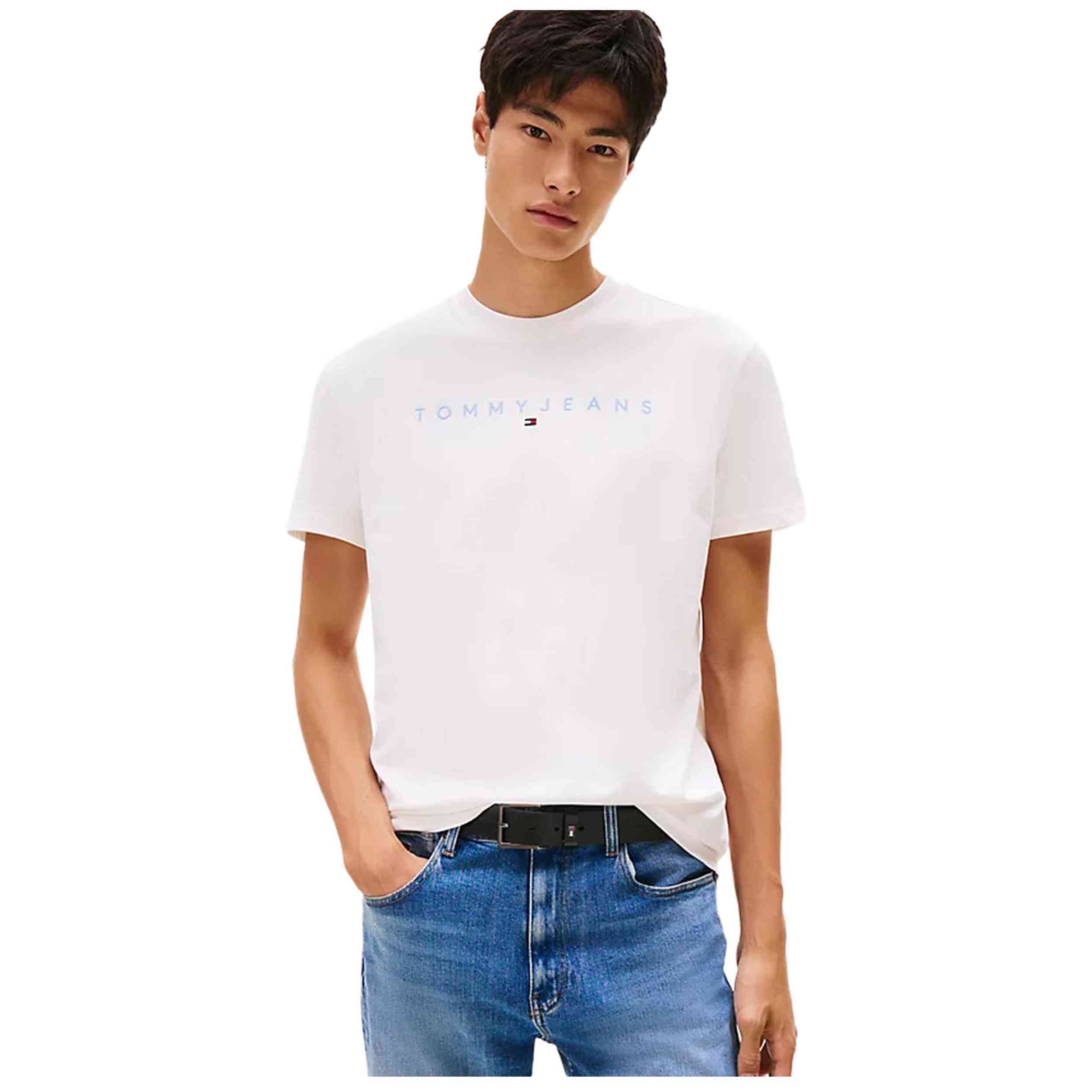 Camiseta De Manga Corta Tommy Hilfiger modelo DM0DM207440K5 para Hombre en color Blanco