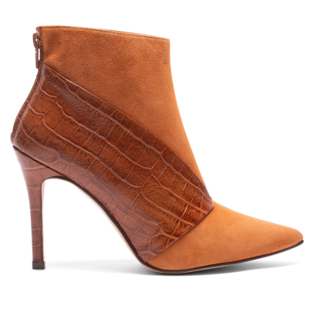 ELODIE BOTIN FLAVIA PUNTA FINA Y TACON ALTO FABRICADO EN PIEL COCO/