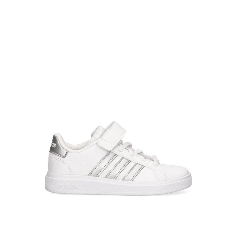 Zapatillas Casual Adidas - Niña - Suela Plana - Modelo Gw6516 - Color Plata