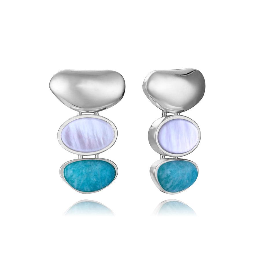 Pendientes Viceroy Fashion Laura Escances Baño de Plata  y Piedras Naturales  14348E01019