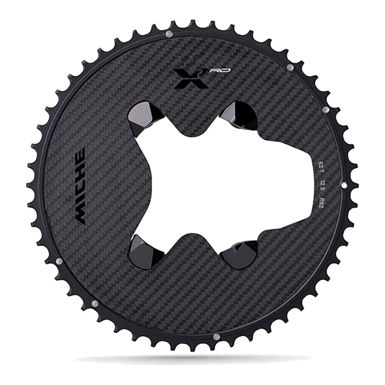 Plato De Transmision Para Bicicleta 4 Brazos Aluminio/Carbono X2 Rd R81 110 Bcd Compatible Con Dura-Ace R9200 729573