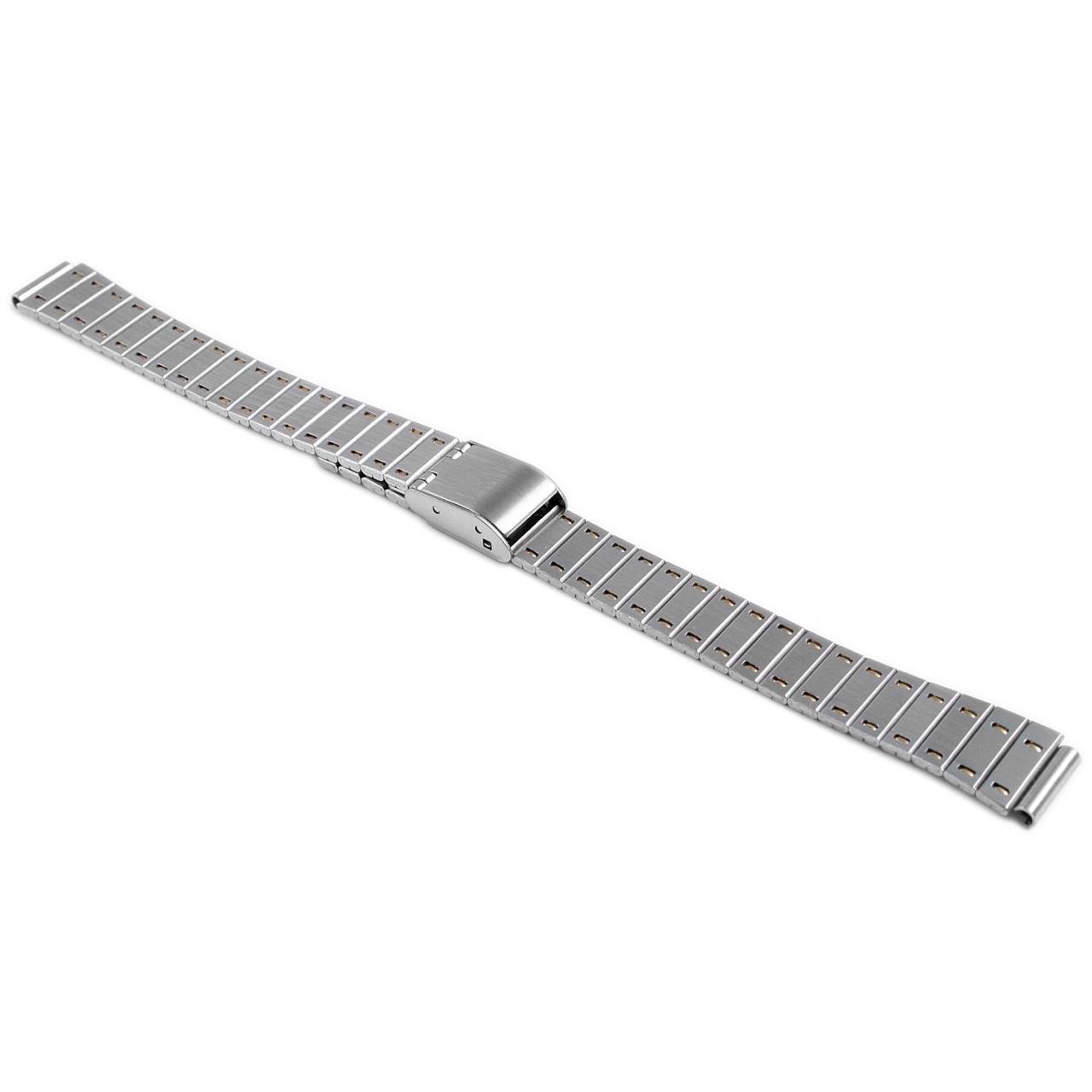 Mestre Artesão® Bracelete de Reloj Prateada em Aço Inoxidável - 10mm - 0114
