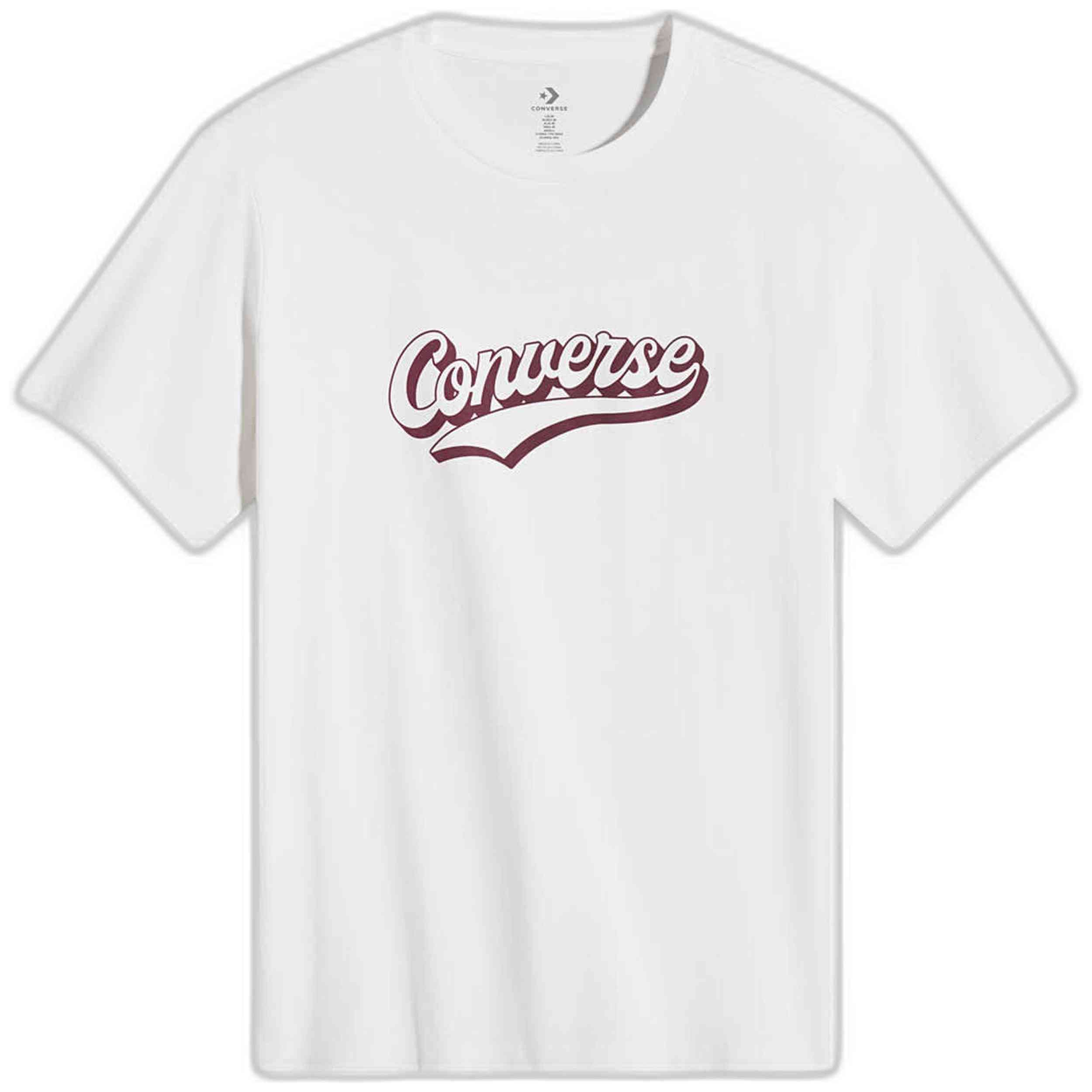 Camiseta De Manga Corta Converse modelo 10027994-A06 para Hombre en color Blanco