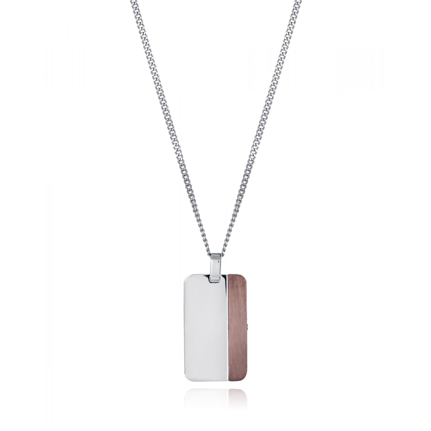 Collar Viceroy 75349C01000 hombre acero IP marrón