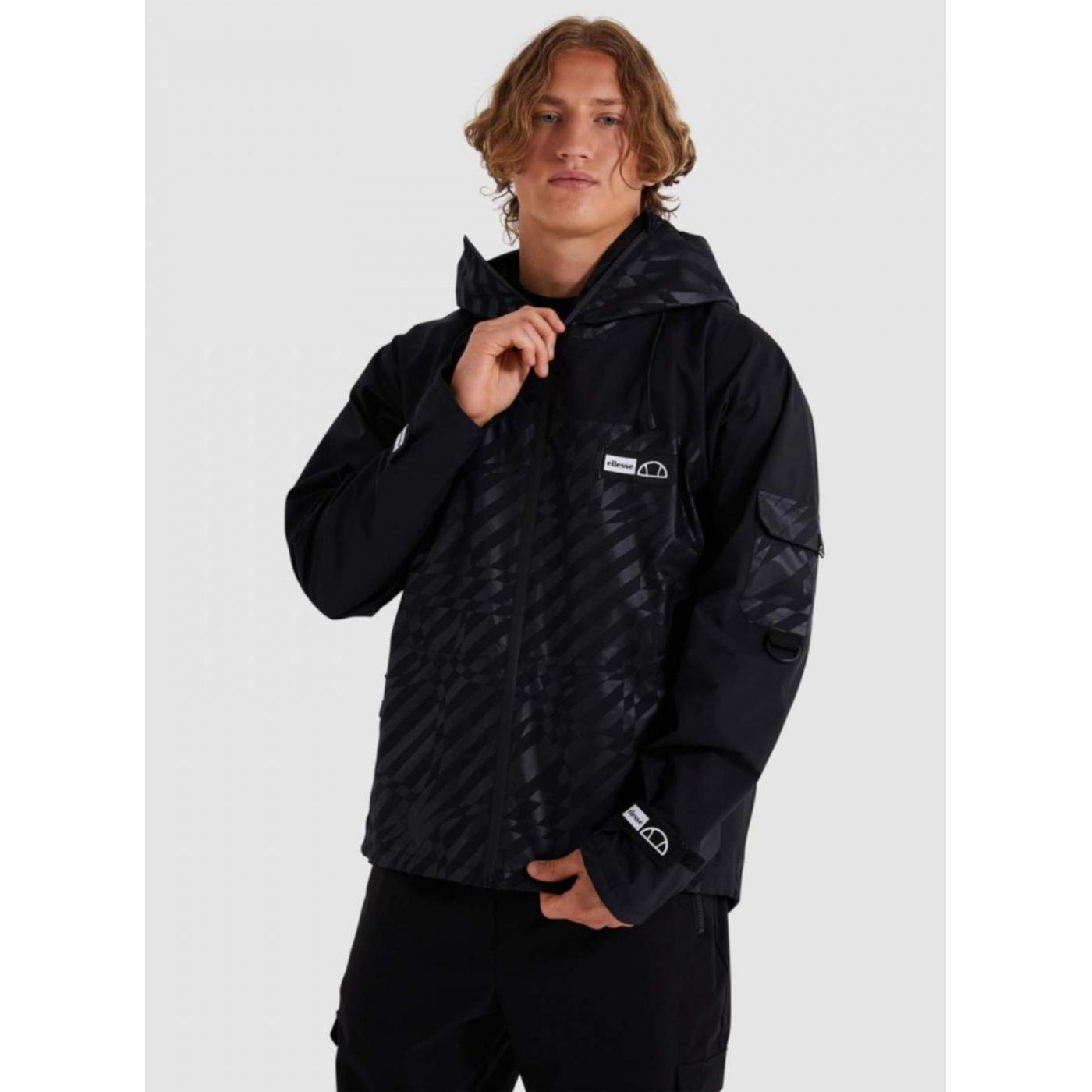 Ellesse Cazadora Negra Annapurna Poliéster Diseño Estampado Hombre