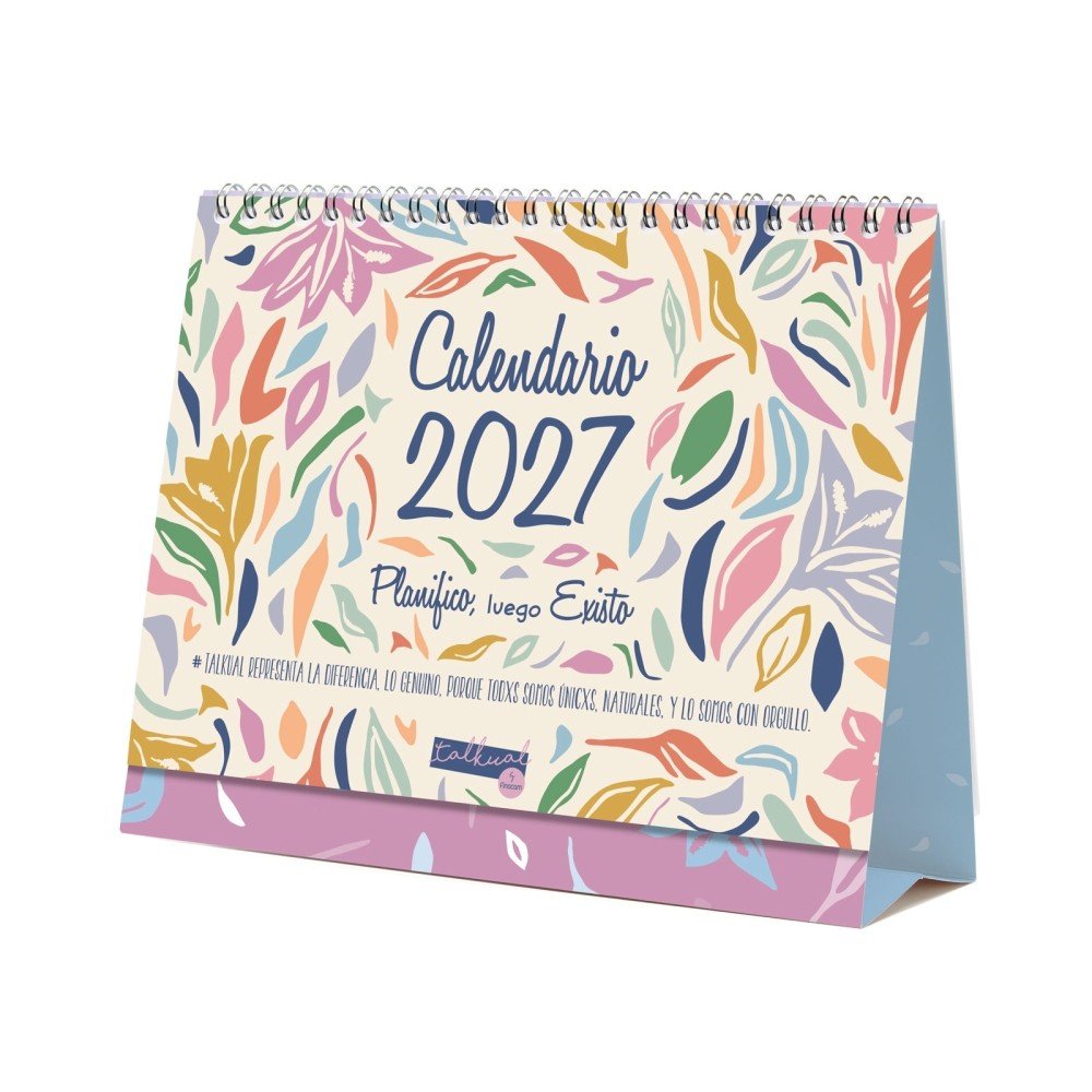 FINOCAM CALENDARIO SOBREMESA 2027 TALKUAL ESCRIBIR CALENDARIO ANUAL