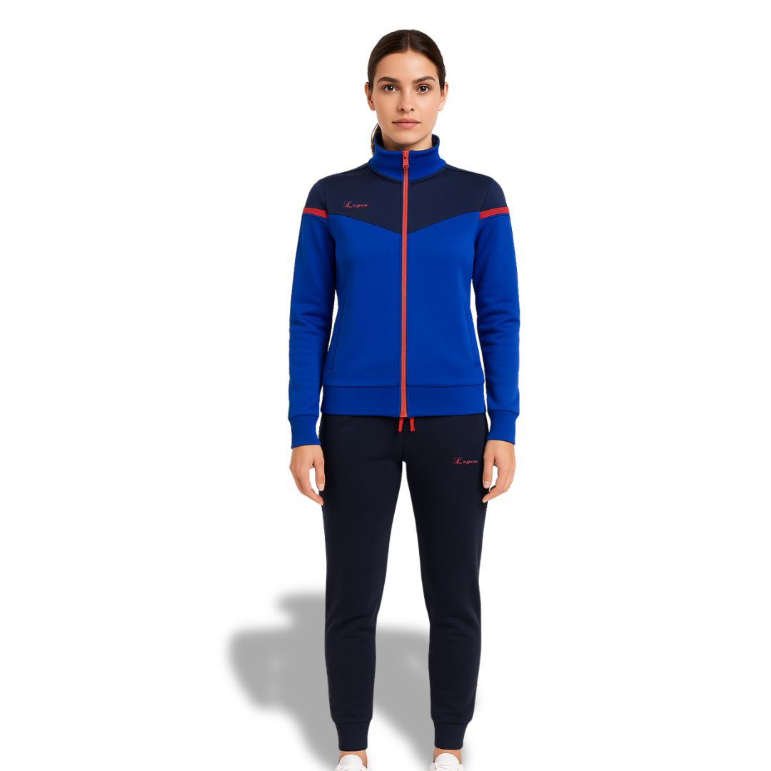 Legea Tuta Bronze Donna Allenamento Tempo Libero - Poliestere Cotone - Full Zip
