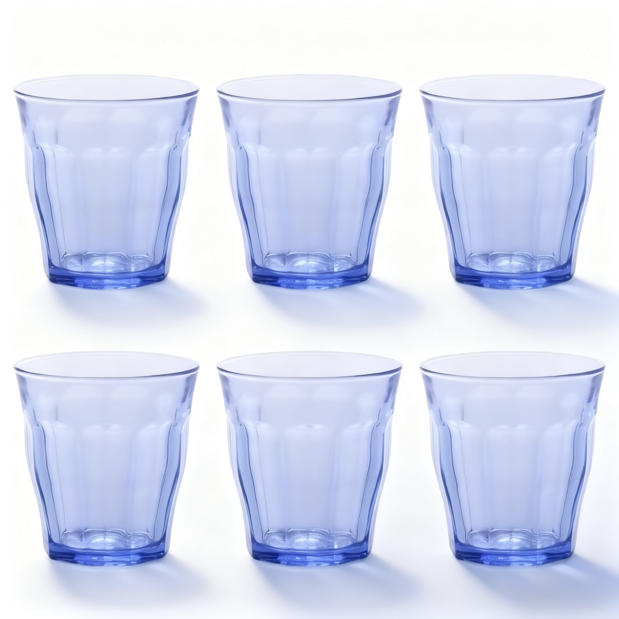 Set de 6 Vasos de Colores de Cristales de 25CL de Duralex -Productos de Vidrio de Alta Calidad - Apto para Uso Diario