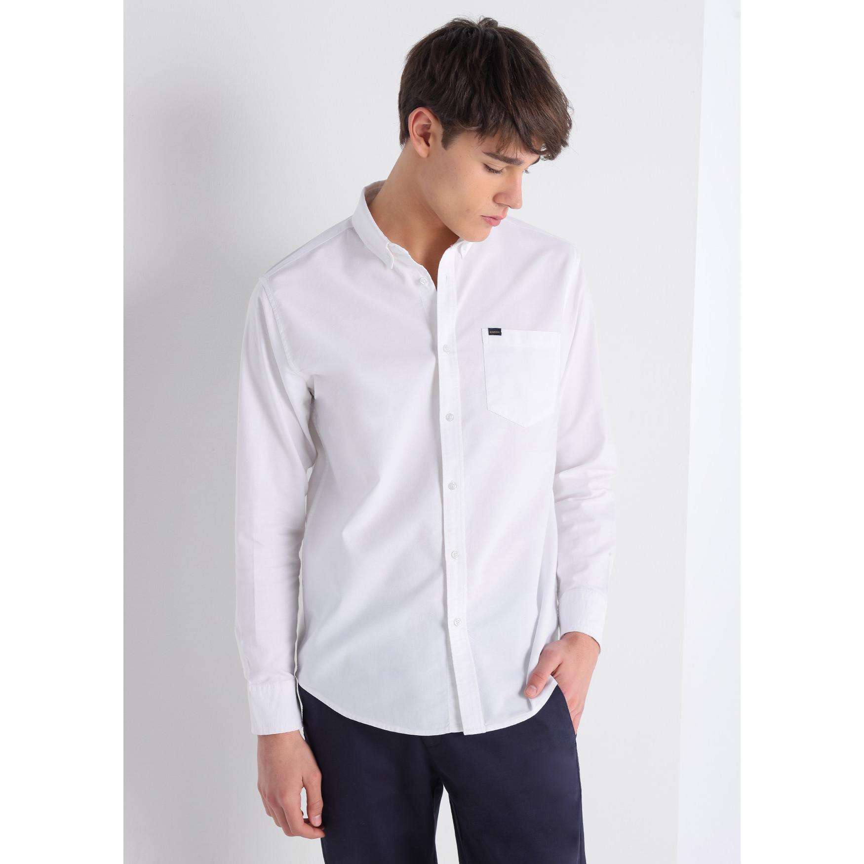 Camisa oxford blanca