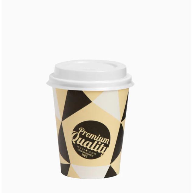 LD Morphling-Horeca Collection MAXI PRODUCTS - 120 Unidades Vasos Café Desechables con Paletina - Vasos Cartón 200,500 cc - Vasos Desechables Catering - Vasos Café para Llevar - APTO BEBIDAS CALIENTES Y FRÍAS
